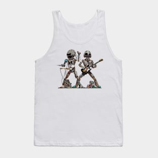 Robots Performing Rock Concert Tank Top